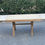 Miniature : Table art déco rénovée en chêne massif rectangulaire extensible 220cm