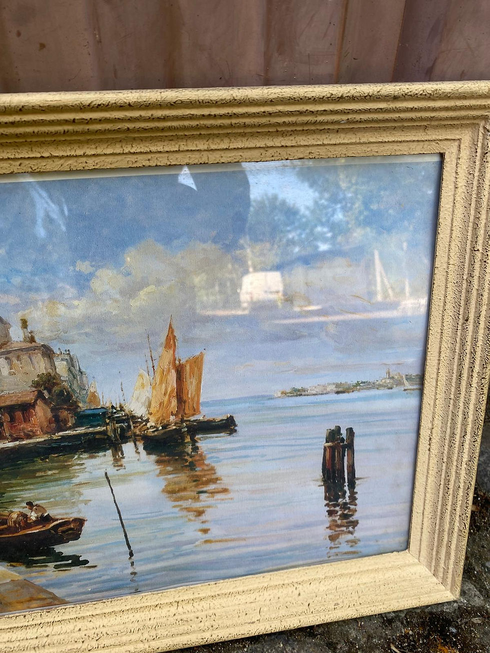 Miniature : Tableau impression sur toile A. Mariani Venise 1950