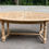 Miniature : Table à manger de ferme ronde ovale extensible rénovée en bois brut 260cm
