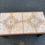 Miniature : Table basse bois massif et céramique des années 1970 84x44cm