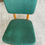 Miniature : Chaise scandinave bois massif et cuir vert 1960