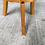 Miniature : Sellette art déco ronde en bois massif 1950