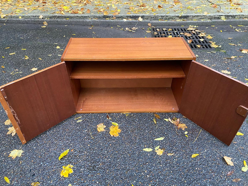Miniature : Armoire secrétaire scandinave vintage en chêne 1950