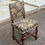 Miniature : Chaise vintage Louis XIII bois massif et tissu