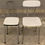 Miniature : Chaise d'atelier en formica beige et acier