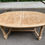 Miniature : Table à manger de ferme ronde ovale extensible rénovée en bois brut 260cm