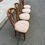 Miniature : 4 chaises louis Philippe bois massif et tissu fleurs