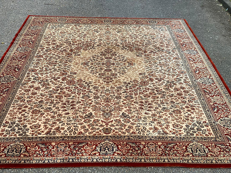 Miniature : Grand tapis persan industriel laine bordeaux Teppich-Sielgel 250x350cm
