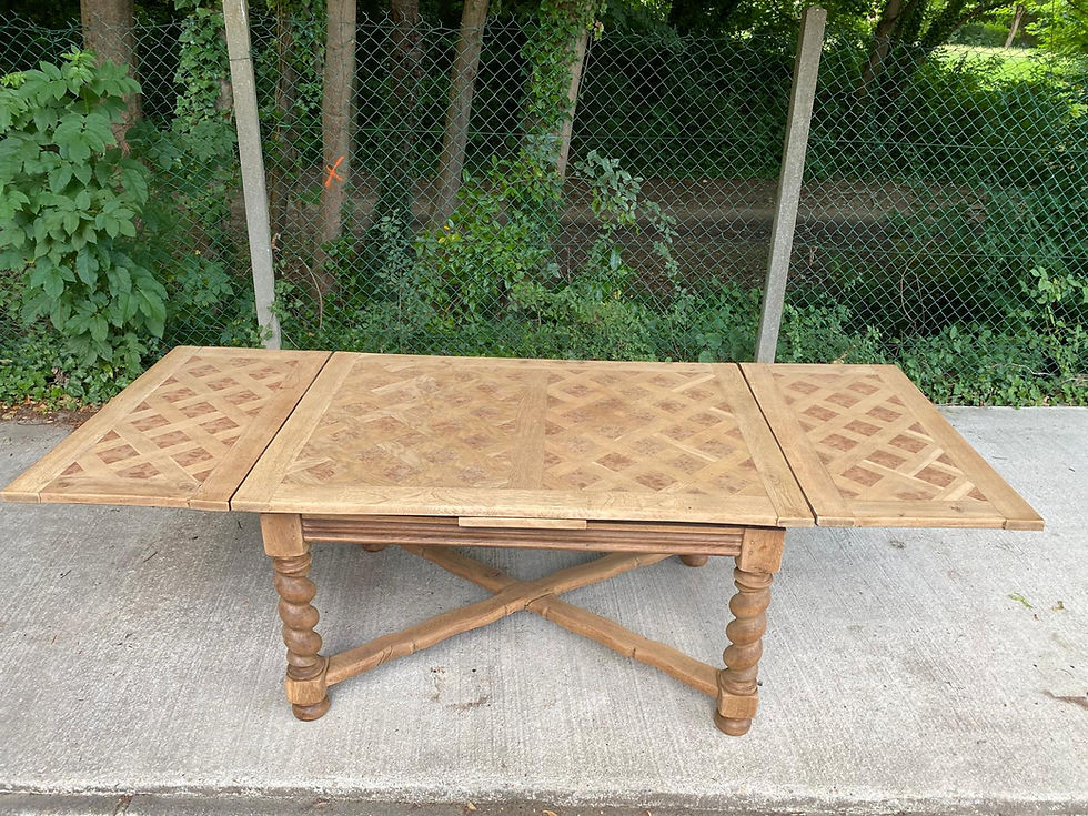 Miniature : Table à manger de monastère XVIIIème rénovée en chêne massif 250cm