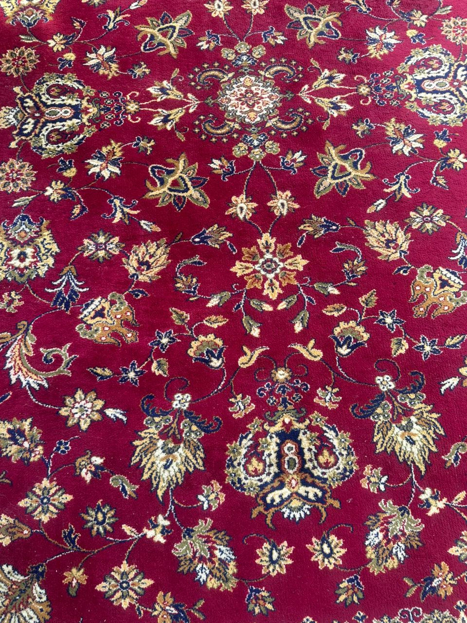 Miniature : Tapis de style persan en laine véritable bordeaux de Belgique 200x300cm