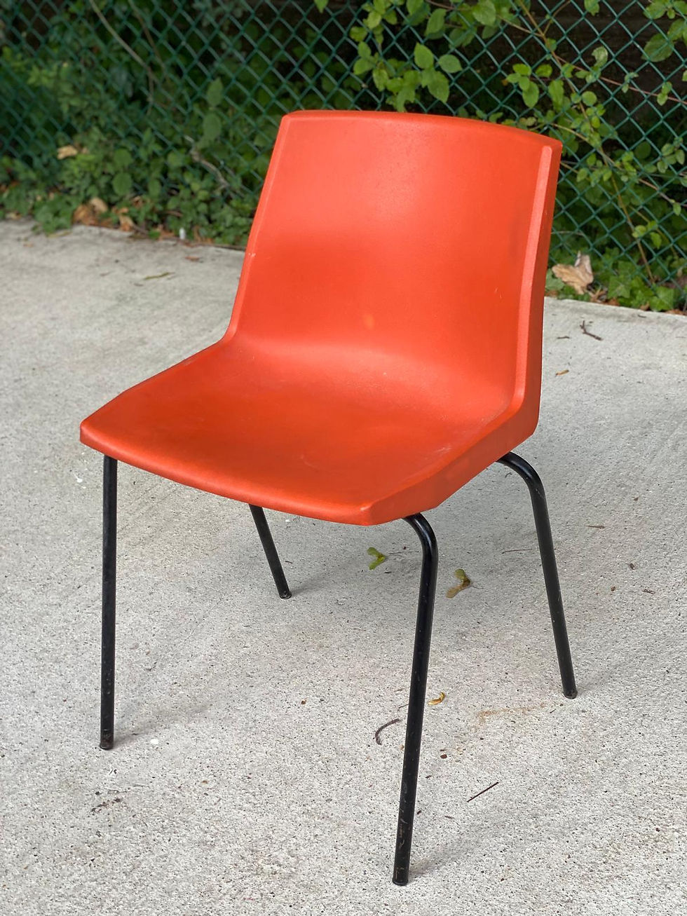 Miniature : Chaise vintage belge Lafa L264 rouge