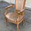 Miniature : Fauteuil en bois massif et velours style Louis XVI