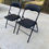 Miniature : 4 chaises pliables noires 2x2