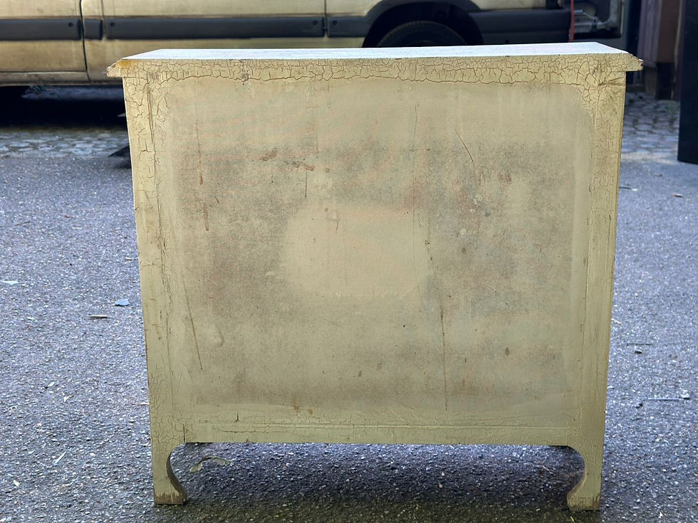 Miniature : Buffet Louis XV chiffonnier shabby chic relooké 1950 peur profond