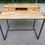 Miniature : Bureau scandinave chêne massif et métal noir 105cm