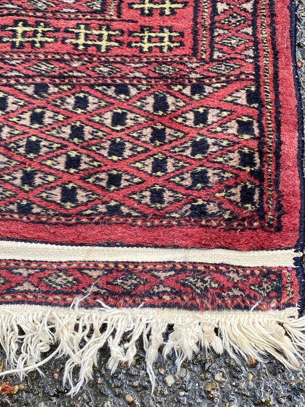 Miniature : Tapis persan turkmène motif dit kejebe 60x170cm