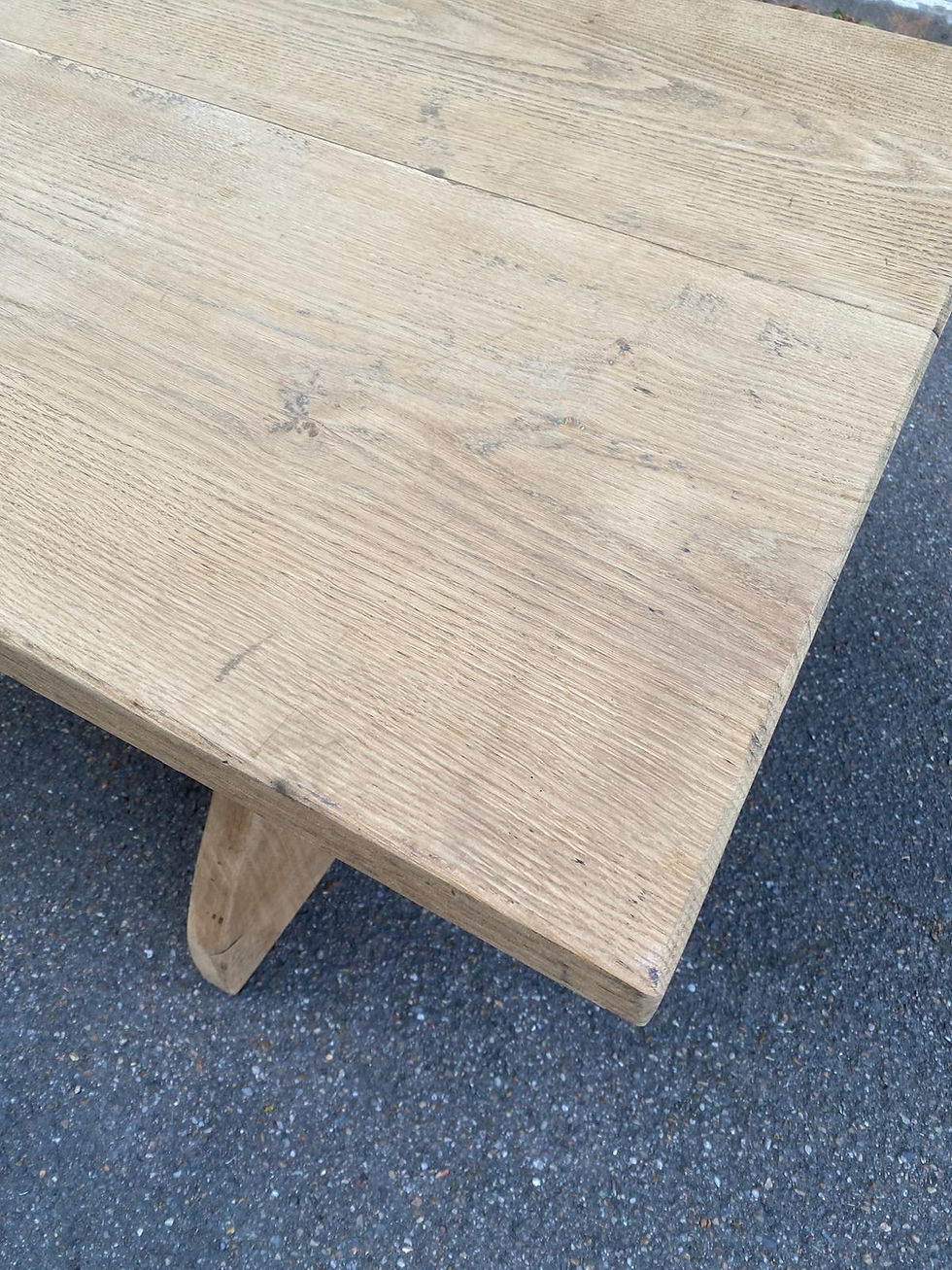 Miniature : Table de ferme monastère rénovée en bois massif XVIII ème 200cm