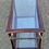 Miniature : Desserte vintage verre et palissandre style Lacca