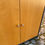 Miniature : Vitrine industrielle en bois gris 90cm