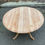 Miniature : TTable à manger ronde pied central extensible en bois massif avec 3 rallonges