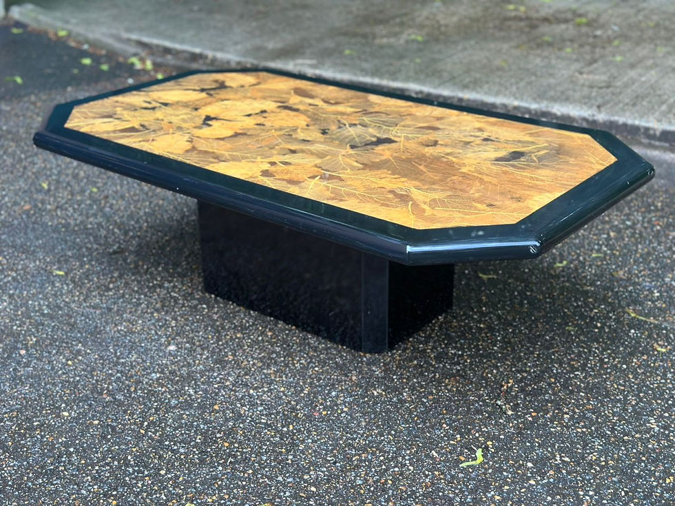 Miniature : Table basse vintage hollowood regency des années 1970