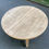 Miniature : Table à manger ronde extensible de ferme rénovée en bois brut 170cm