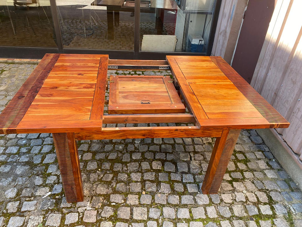 Miniature : Table à manger extensible en acacia massif 190cm