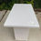 Miniature : Table bar habitat blanche laquée 100cm