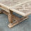 Miniature : Table de monastère art déco extensible rénovée en chêne brut 250cm