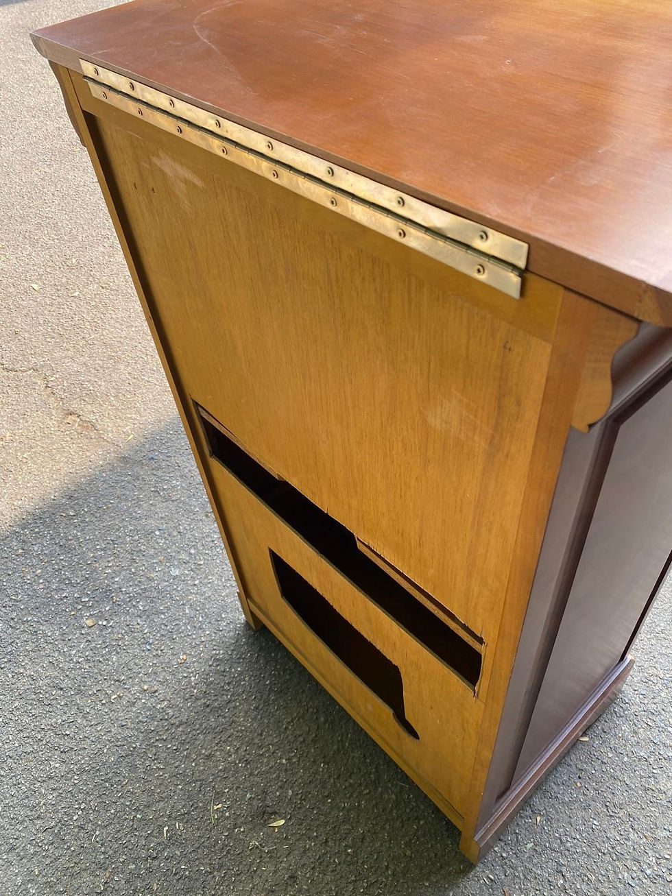 Miniature : Meuble Hi-Fi Louis Philippe en bois massif - meuble bar