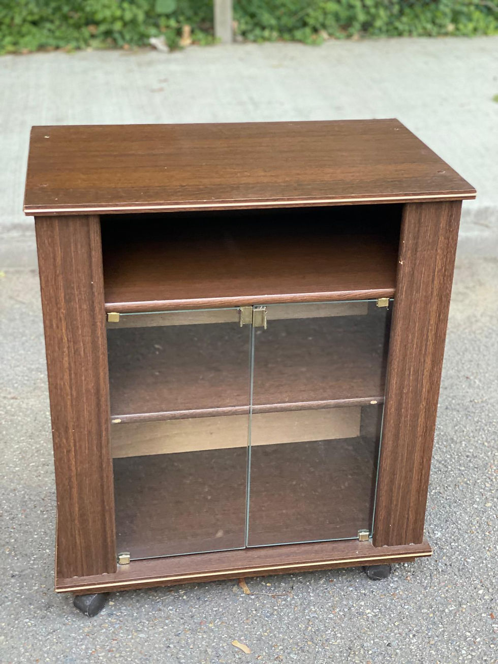 Meuble tv hifi bois années 80