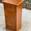 Miniature : Table de chevet colonne en bois massif avec tiroirs et porte