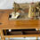 Miniature : Meuble guéridon vintage bois avec machine coudre