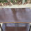 Miniature : Desserte vintage palissandre double plateau doré sur roulettes