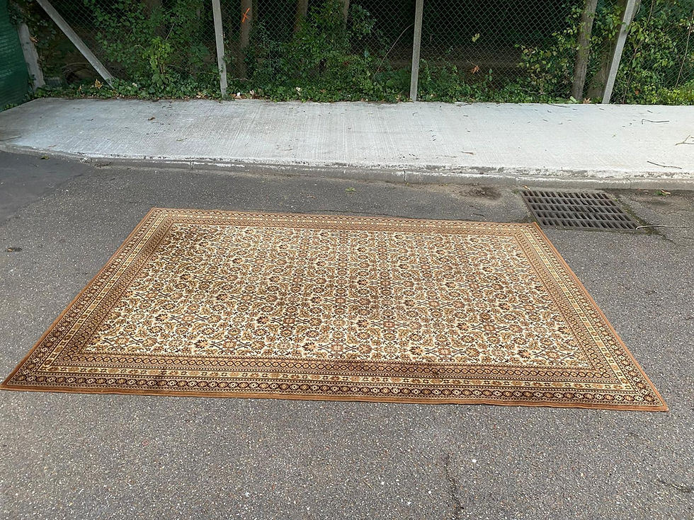 Miniature : Tapis persan doré en laine 200x300cm