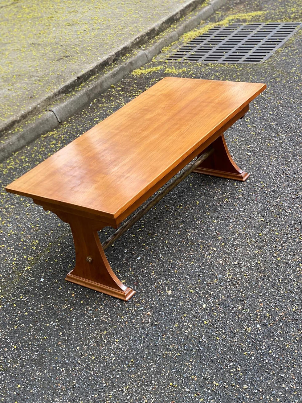 Miniature : Table basse rectangulaire Louis XV en bois