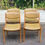 Miniature : 4 chaises Scandinaves Baumann bois massif et cuir beige 1960