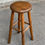 Miniature : Tabouret haut de bar scandinave vintage en chêne 1960 de 65cm