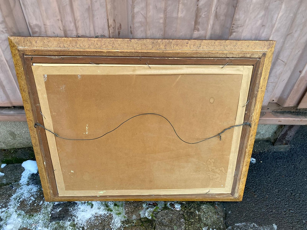 Miniature : Tableau Lafontaine peinture huile sur toile 72x58cm