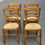 Miniature : 4 chaises bois massif chêne moyen et paille style Louis Philippe sculptées