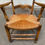 Miniature : Fauteuil de bureau provençal en bois massif et paille