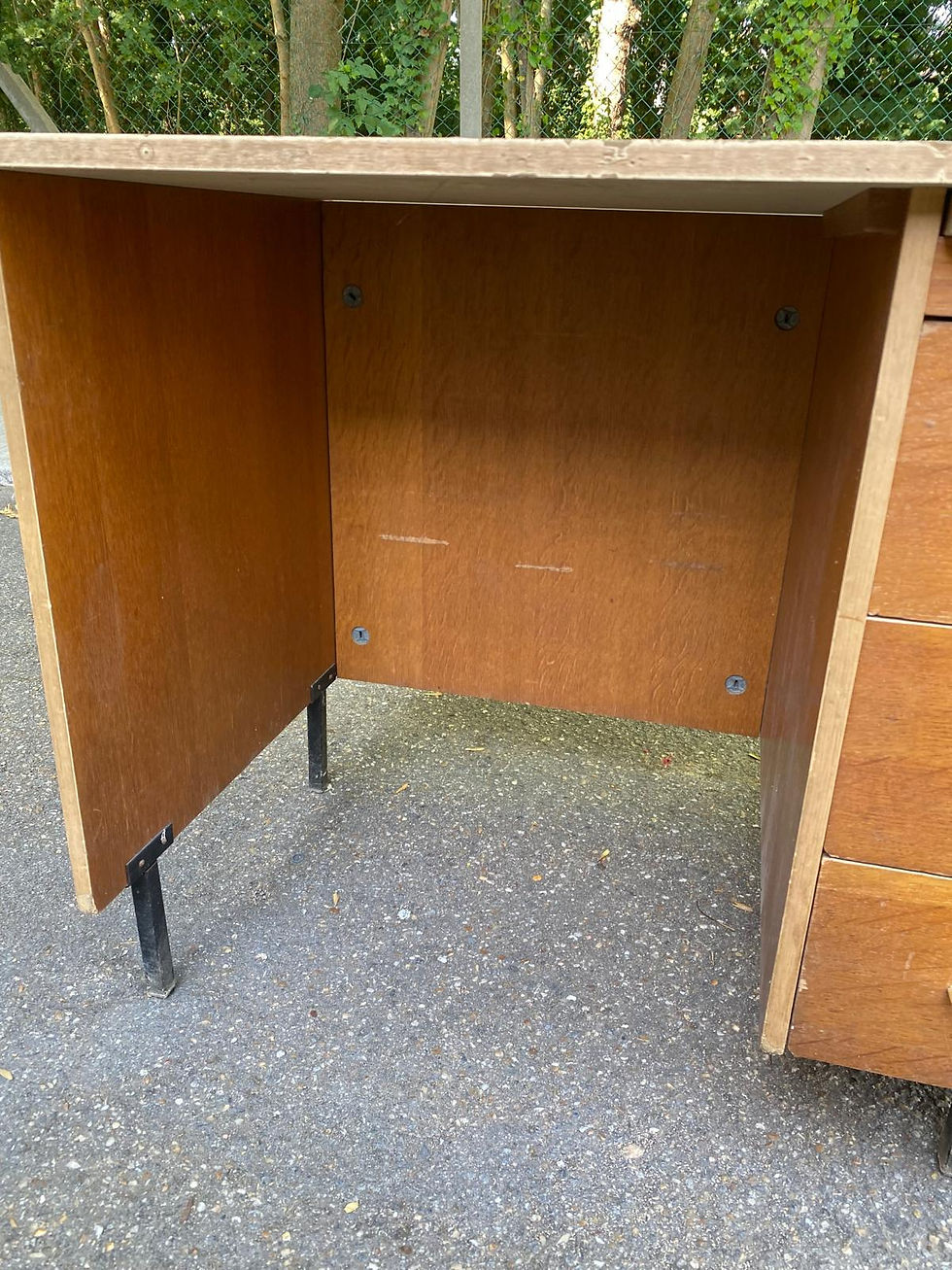 Miniature : Bureau scandinave vintage en bois des années 70