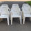 Miniature : 6 fauteuils en plastique blanc pour jardin extérieur