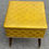 Miniature : Tabouret scandinave jaune avec coffre carré