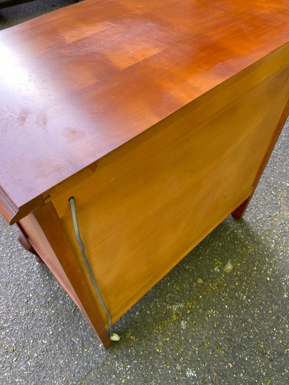 Miniature : Buffet Louis XV meuble TV avec miroir en bois massif