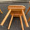 Miniature : 4 chaises à manger scandinaves arrondies en pin massif 1980