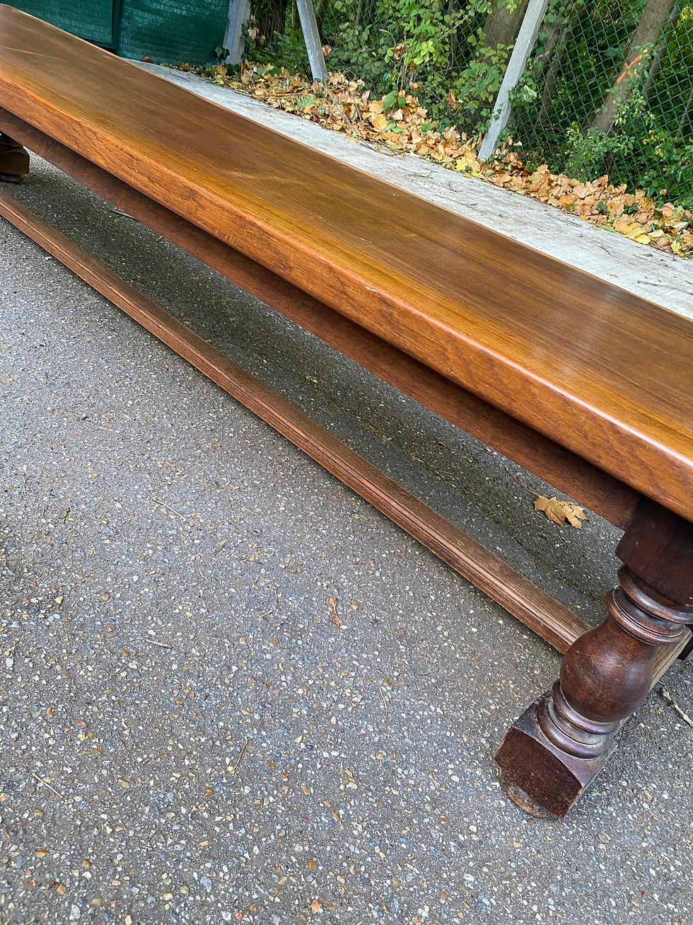 Miniature : Banc de ferme vintage du 19ème en bois massif 250cm