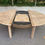 Miniature : Table à manger scandinave ronde extensible rénovée frêne clair 172cm
