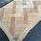 Miniature : Commode Bibus Louis XV rénovée en bois massif brut et marqueterie