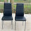 Miniature : 2 chaises à manger simili cuir noir